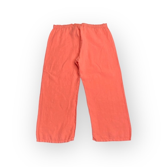 Juicy Couture Baby ♔ Easy Linen Pant ♔ Coral Pink ♔ Girl’s 6 6X ♔ Slouchy Chic ♔ - Picture 14 of 16